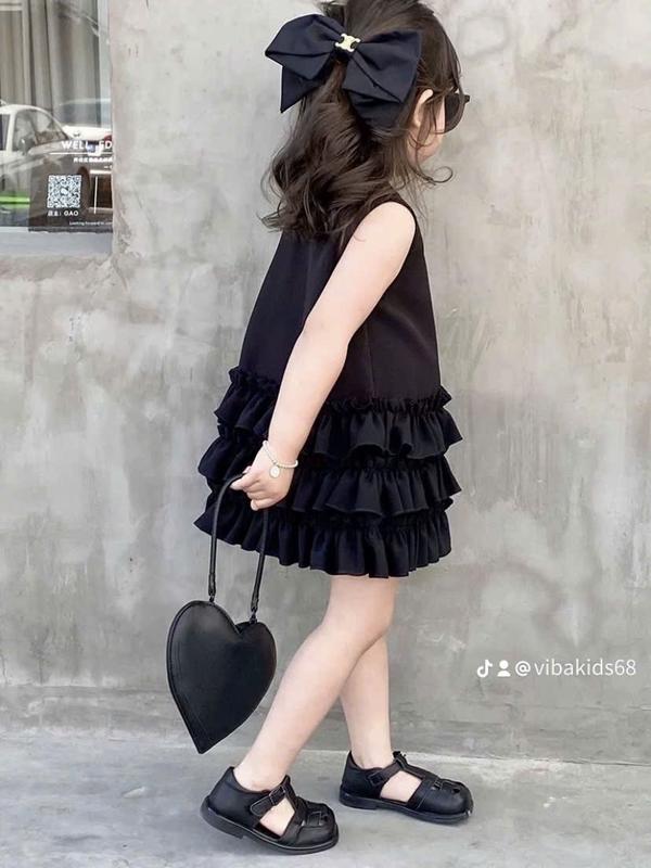 Váy bé gái sát nách [TE06]- Vibakids- Đầm bé gái sang chảnh đi chơi đi du lịch 3