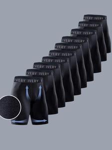 Men's Letter Tape Sports Shorts, Breathable Comfortable Sports Shorts, Tight High Stretch Sports Bottoms for Gym Workout Running