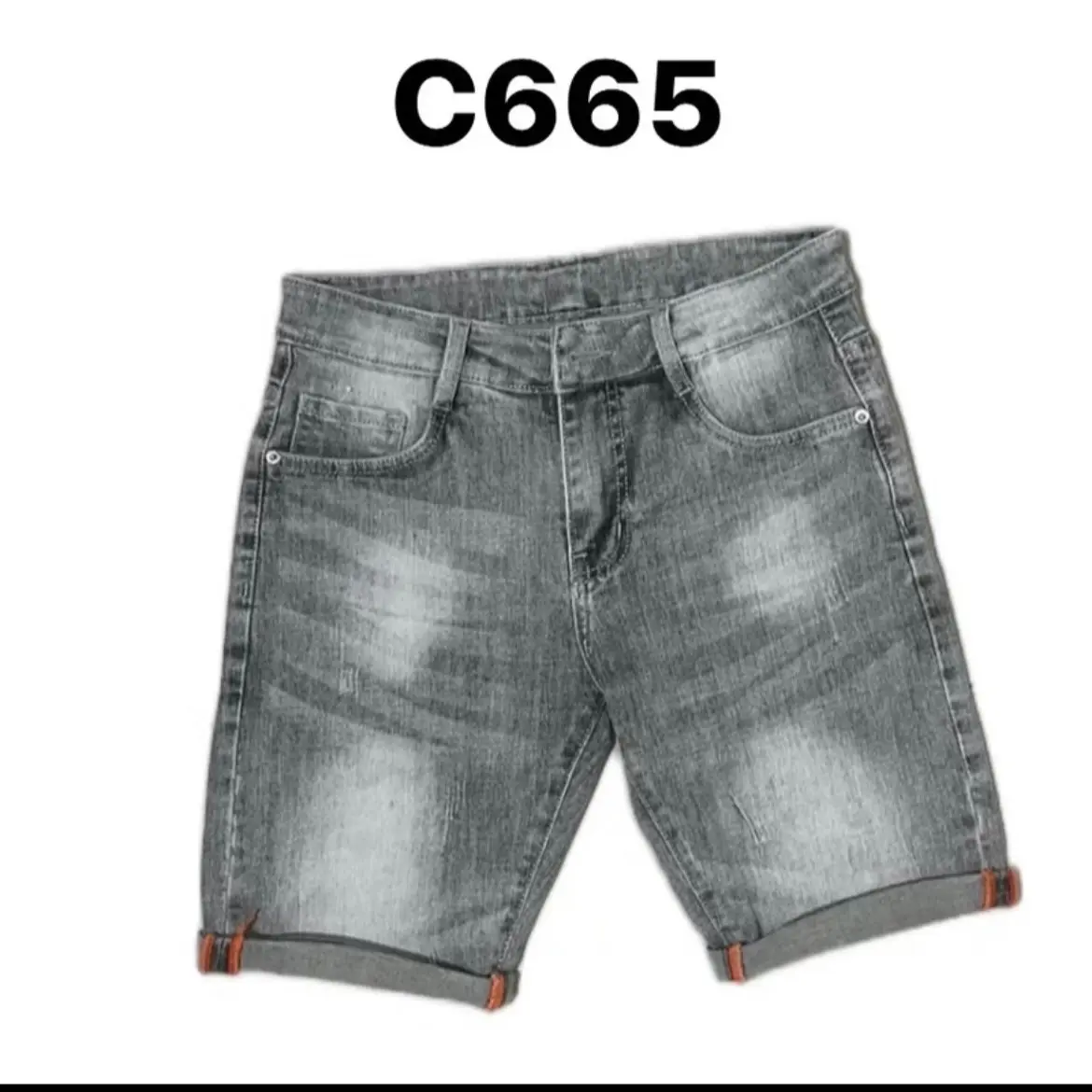 Quần short jiean nam xám nhạt cào (ảnh shop tự chụp )