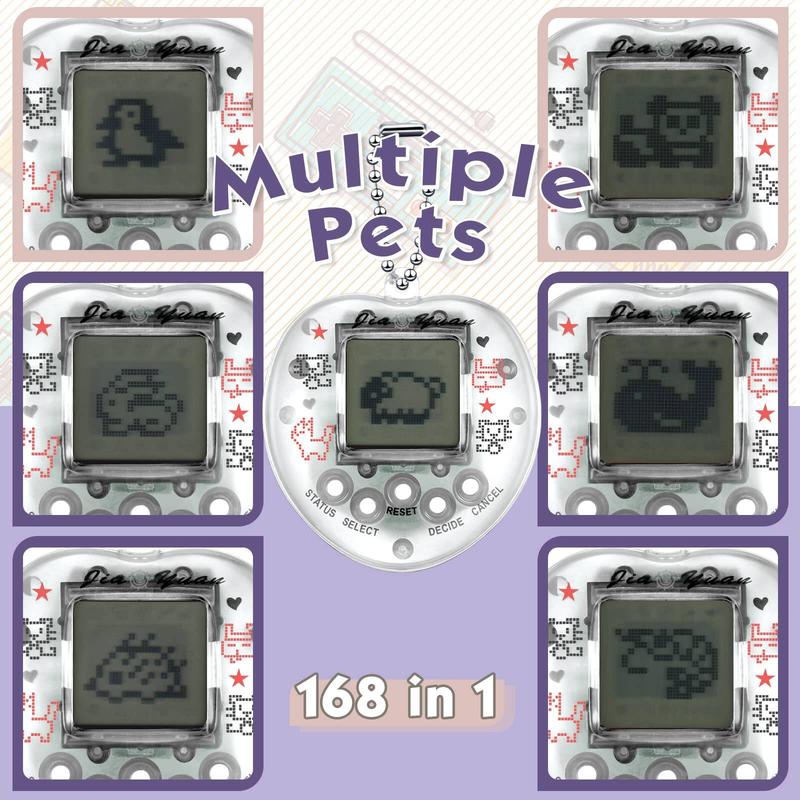 Product Introduction of สัตว์เลี้ยงอิเล็กทรอนิกส์, ของเล่นเกมมือถือ Tamagotchi, สำหรับเด็ก, ภาษารัสเซีย, เยอรมัน, สเปน, โปแลนด์, ของเล่นสัตว์เลี้ยงดิจิตอลเสมือนจริง, พร้อมตัวเลือกการเล่นที่หลากหลาย 13