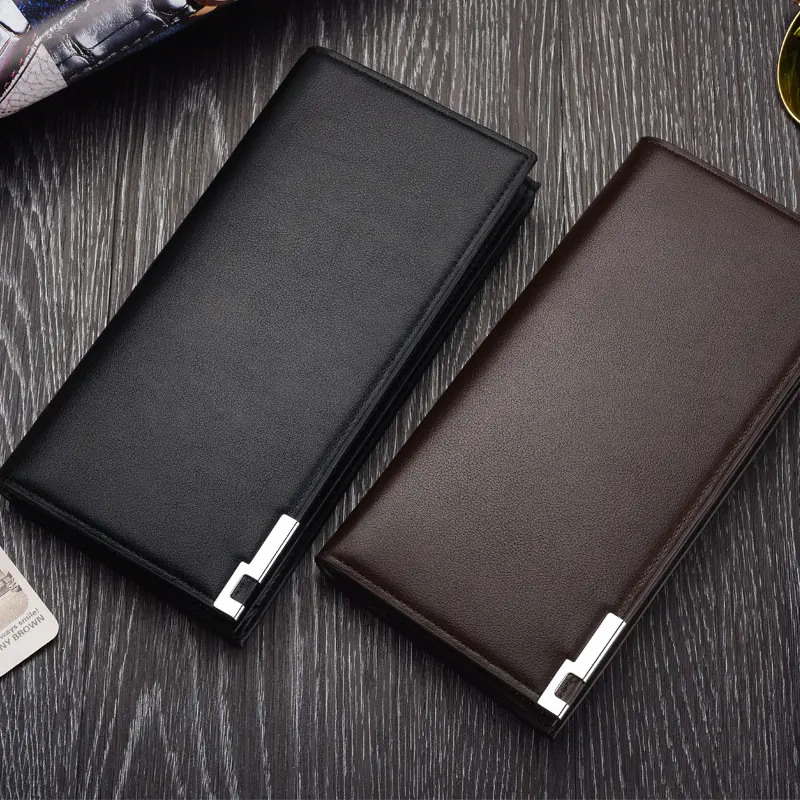 Ví Dài Nam, Thiết Kế Viền Sắt Mới, Phong Cách Hàn Quốc, Thời Trang Trẻ Trung, Đa Năng, Thích Hợp Cho Bộ Đồ, Nhà Sản Xuất, Lý Tưởng Cho Nam