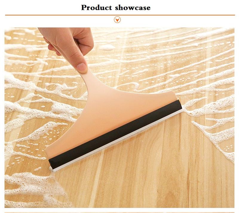 Product Introduction of Household Cleaning Bathroom Mirror Cleaner With Silicone Blade Holder Hook Car Glass Shower Squeegee Window Glass Wiper Scraper 24