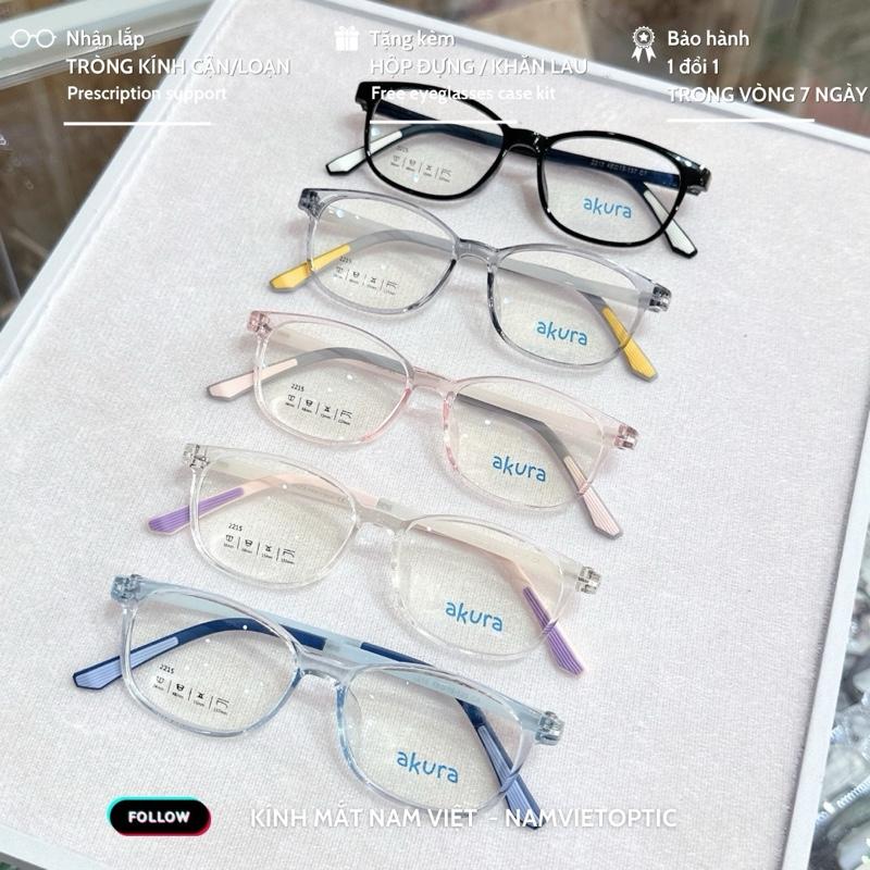 Gọng kính nhựa dẻo trẻ em mã 2215 chất lượng tốt phù hợp cắt kính cận viễn, đeo chống bụi