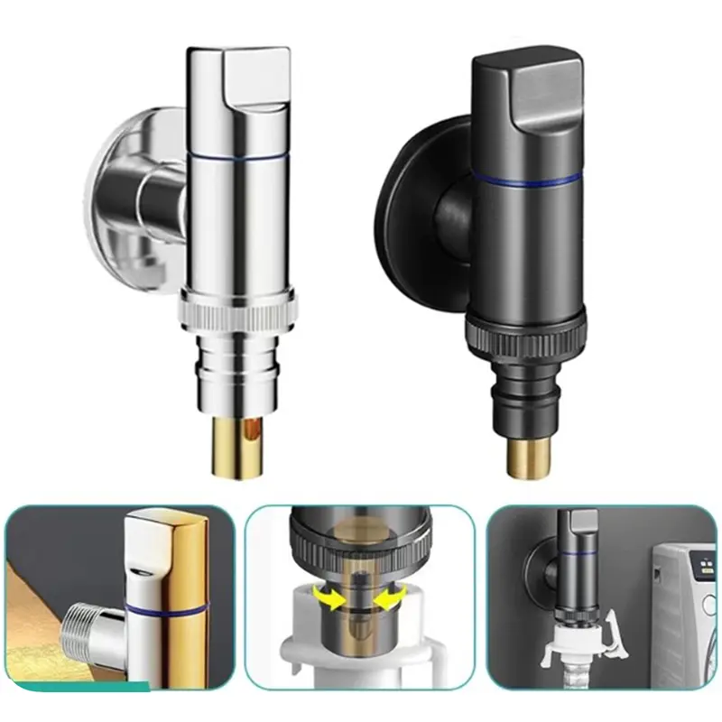 thumbnail image 2 of 1-In-2-Out Dual Control Valve – Washing Machine & Toilet Faucet Water Splitter 2 of 3