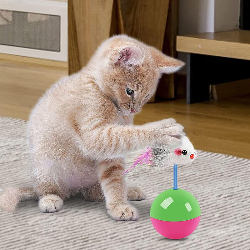 Product Introduction of New cat toys set Mouse not tumbler fun teasing cats and dogs self high toys pet supplies set of toys teasing cat toys 3