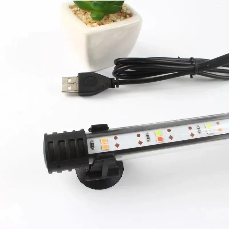 Product Introduction of Multi-color 17-47cm Aquarium LED Lighting Submersible Mood Lamp USB Waterproof Fish Tank Decorative Plant Grow Light Accessories 10