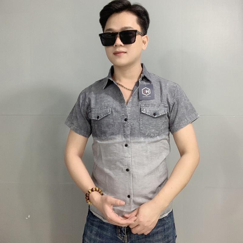 ÁO SƠMI ĐŨI GIẢ DEMIN TAY NGẮN Nam Menswear 6