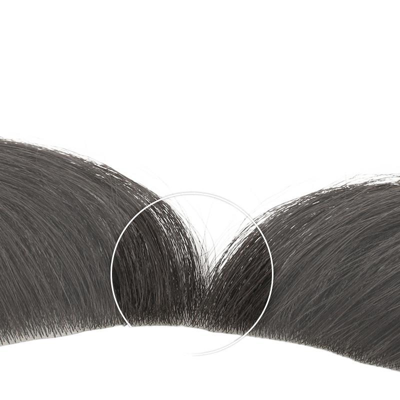 Hairline Fake Hair Patch For Men And Women Invisible Forehead Hairline Fake Bangs Bio-scalp Real Hair Stickers Wig Piece 5