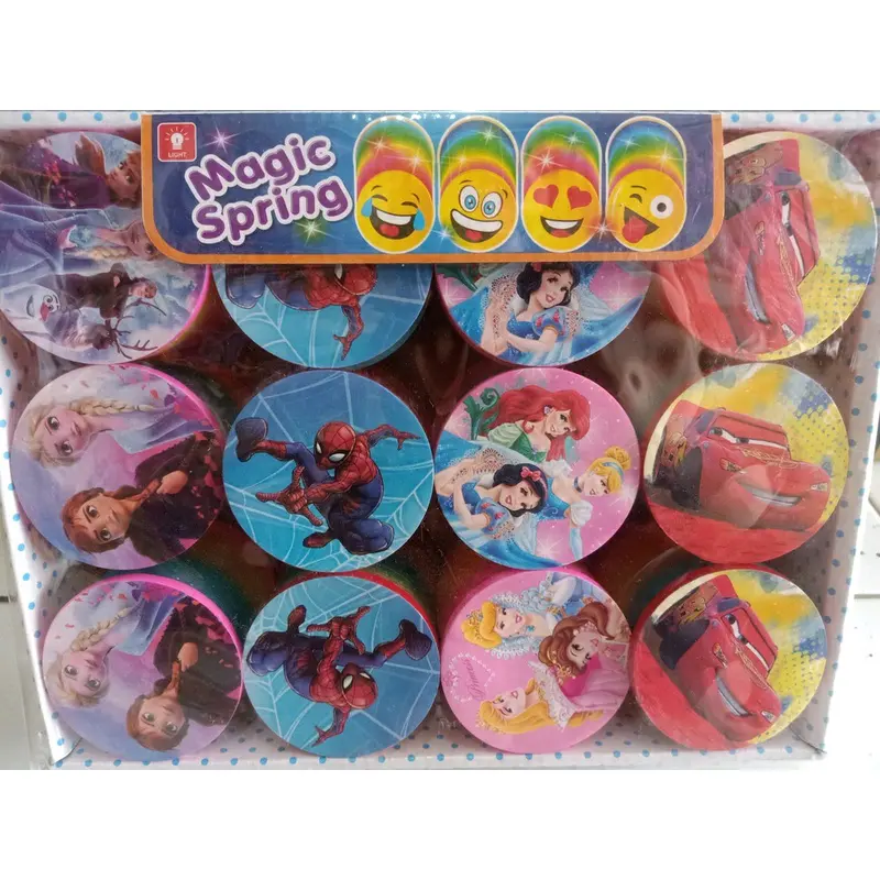 Mainan Anak Rainbow Magic Spring Led Karakter/ Mainan Pegas Pelangi Led Karakter 1