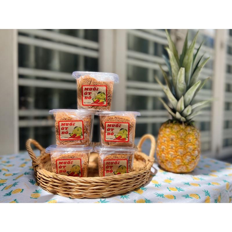 Muối Ớt Đỏ - Chấm trái cây siêu ngon - Ăn chay được - Giao hàng hảo tốc - 40 xu  Gia Vị Bột muoicham trai