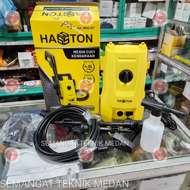MESIN STEAM CUCI MOBIL MOTOR JET CLEANER AC 70 BAR HASSTON 3600-017 0