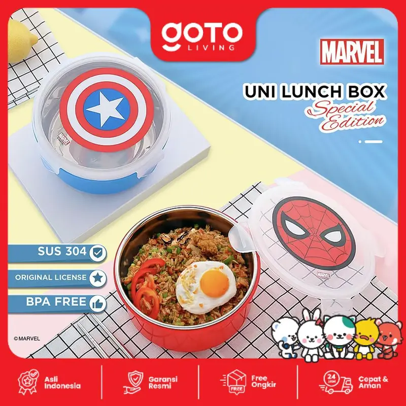 Goto [COD] Celosia X Disney Lunch Box Kotak Bekal Tempat Makan Anak Sekolah 7