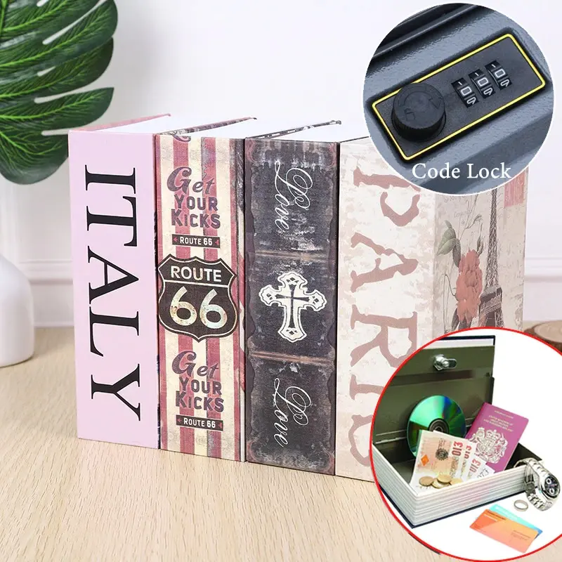 Brankas Mini Brankas Buku Kamus Kotak Penyimpanan Rahasia Unik Bentuk Buku Novel Ukuran S Kecil Brangkas