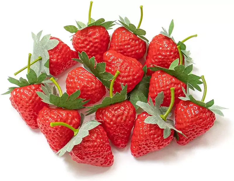 Props Properti Foto Produk Artificial Buah - Strawberry Palsu Pixmix 1