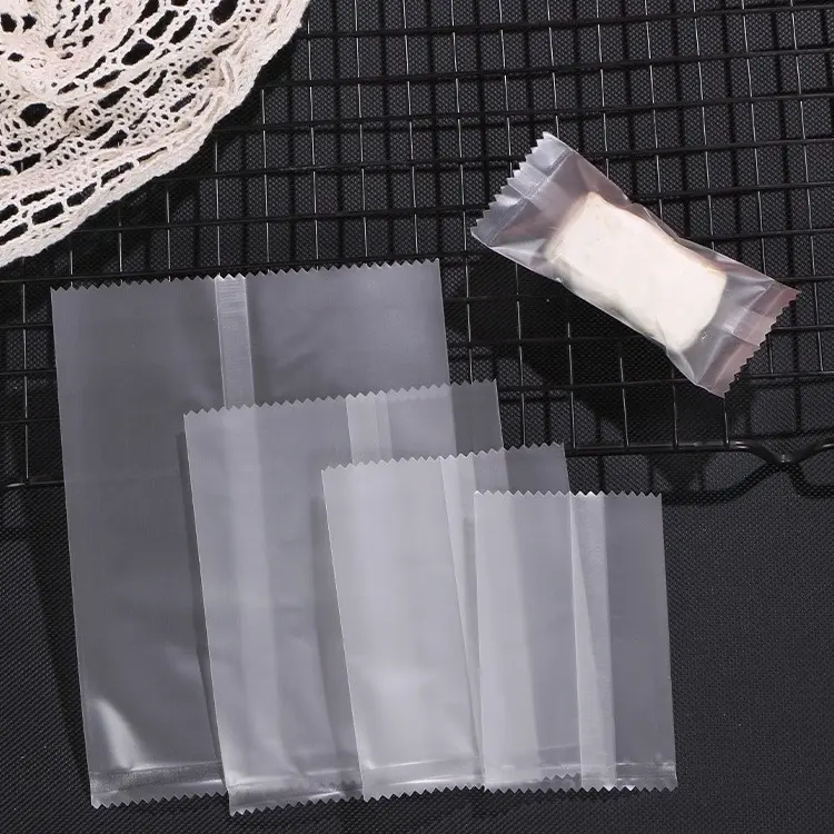 100pcs Frosted Matte Open Top Goodie Candy Packaging Cookie Bag Pastry