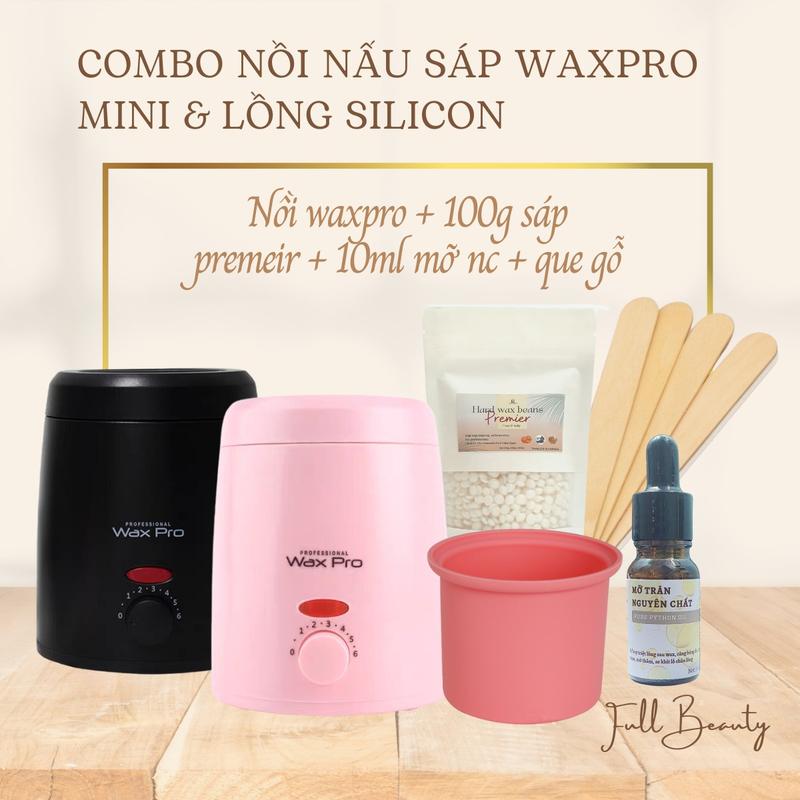 Combo Nồi Nấu Sáp Wax Lông Mini Chống Dính Full Beauty Kem Waxing Cạo Râu - Sáp Premier Cao Cấp - Mỡ Trăn Nguyên Chất - Hướng Dẫn Sử Dụng Chi Tiết - Nữ sisap waxlonggiatot Women máy wax sáp wax lông wax hand wax bi combo sáp wax lông và nồi