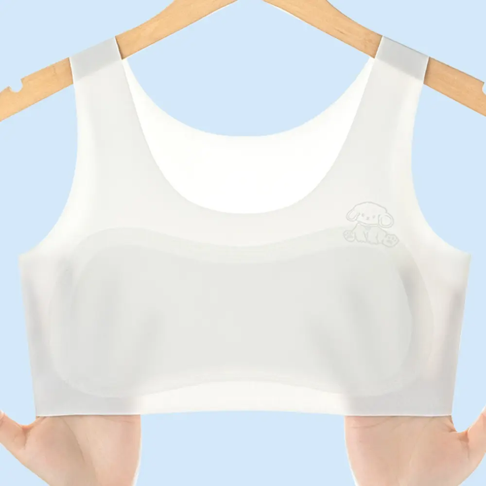 Áo Vest Nhỏ Dành Cho Nhỏ Gái, Áo Ngực Áo Vest Trẻ Em, Lụa Lạnh Đồ Lót Không Đường May, Mềm Mại Và Thoải Mái, Thích Hợp Cho Phụ Nữ, Thích Hợp Cho Trẻ Em Gái Và Học Sinh, Không Dây, Áo Vest Áo Ngực