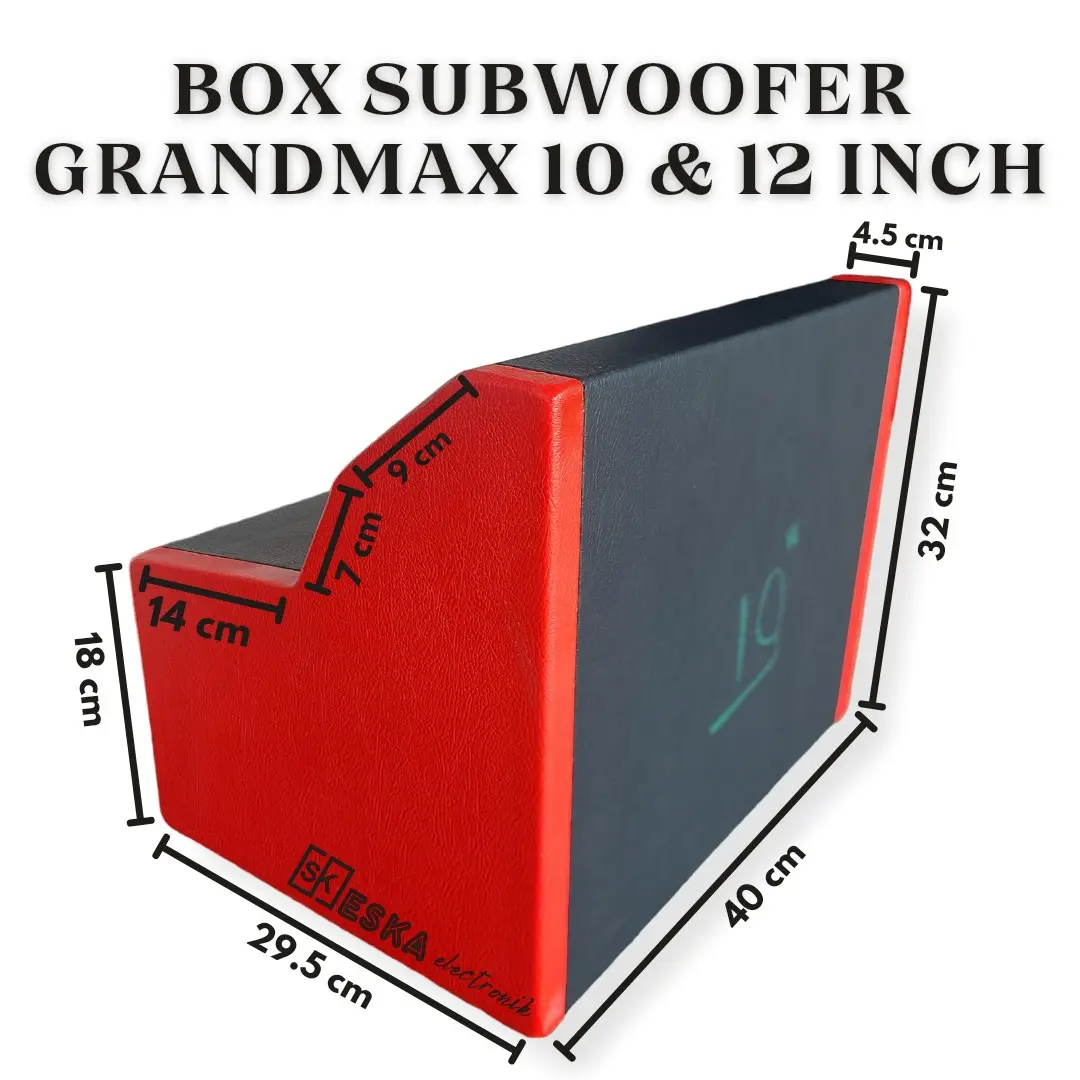 BOX Subwoofer Grandmax 10 inch 12 inch Box Grandmax AC Box Subwoofer Bahan Tebal