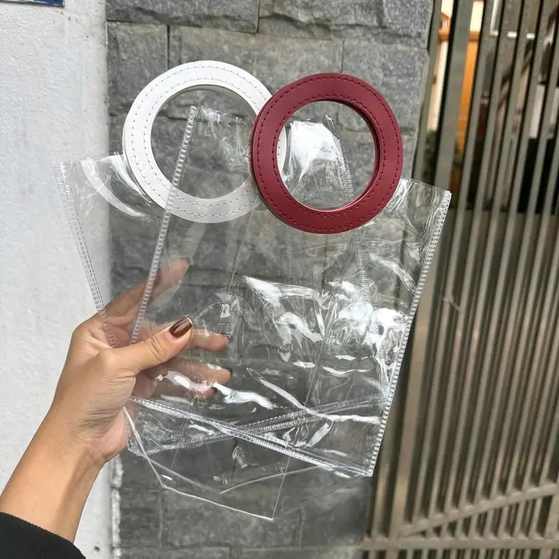 Túi Quai Da Trong Suốt Len Dùng Lên Sét Quà Tết 0