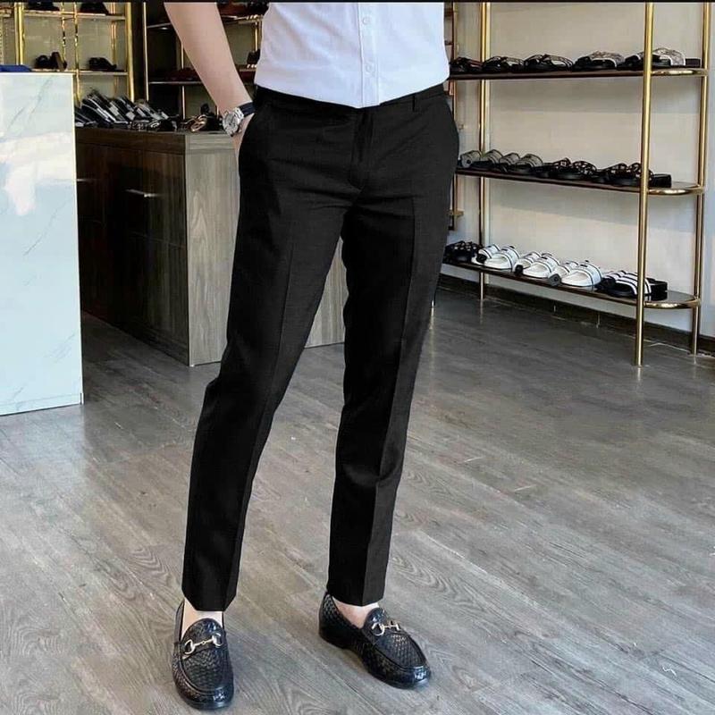 Quần âu đen trơn form đứng 1905