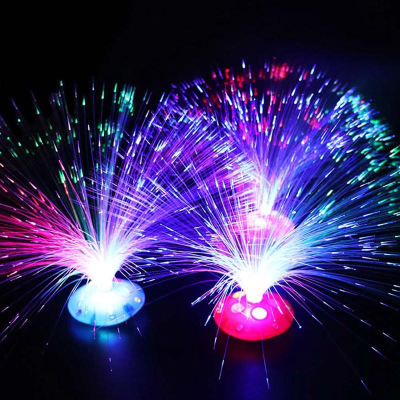 Product Introduction of Romantic Optic Night Light Flashing Light for Chrismas Party Decor Luminous Toys Colorful LED Fiber Nightlight Lamp 10