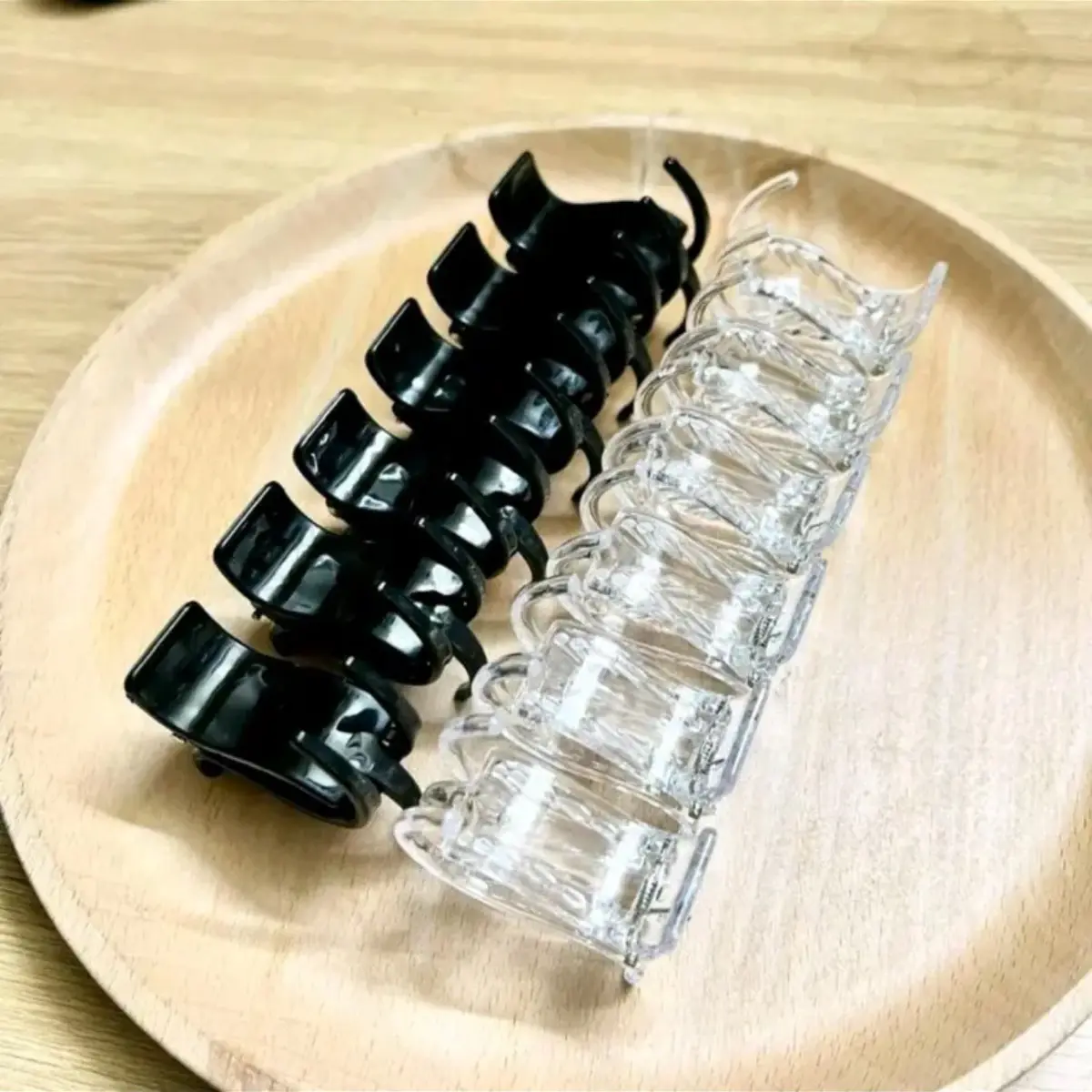 12 kẹp càng cua 3 răng trắng trong