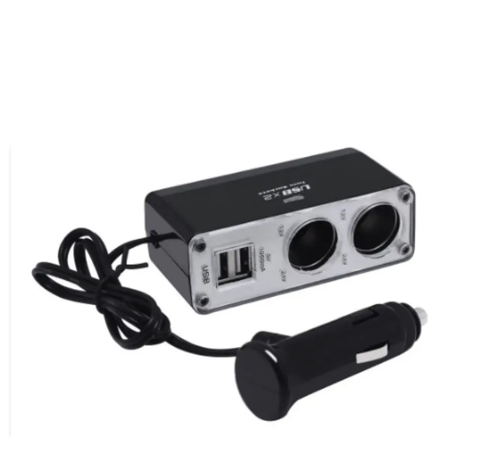 Car Charger ช่องขยายภายในรถยนต์ 2 ช่อง & 2 USB รุ่น BM-003
