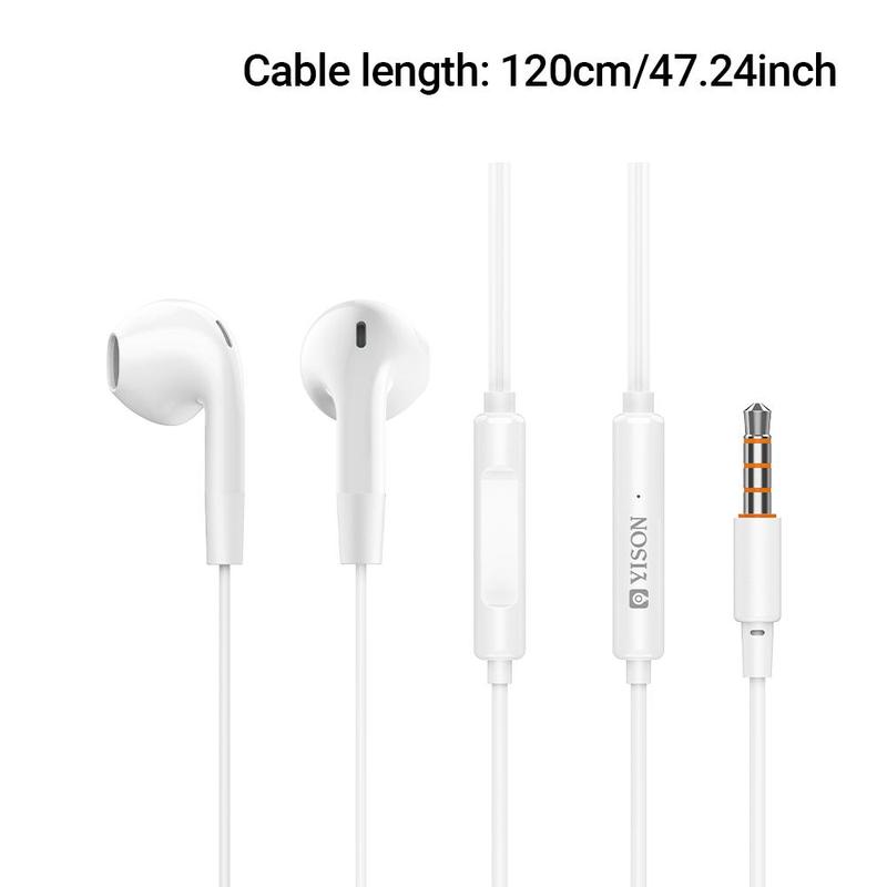 Product Introduction of Semi-in-ear Design Wired Earphone, 360° Surround Sound Wired Headphone with Mic, Ergonomic Design Earphone for Gaming, Sports, Office, Audio 1