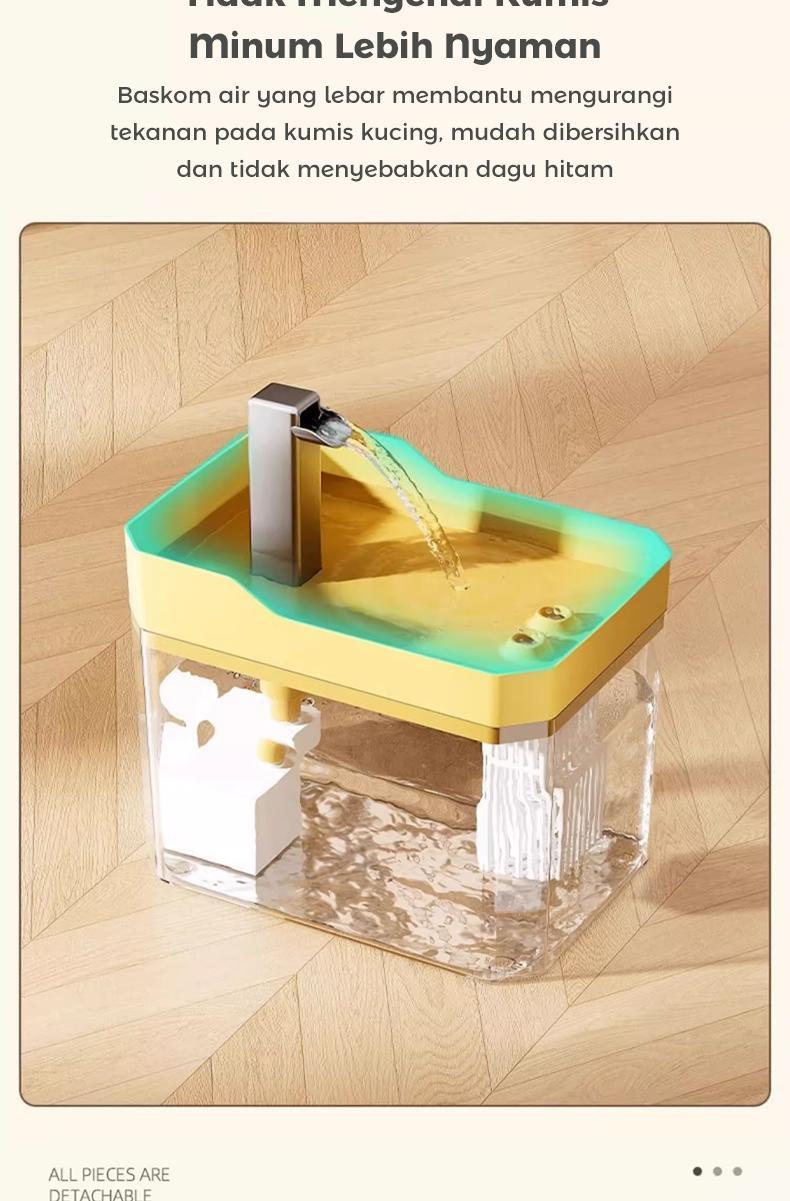 Tempat Minum Otomatis-Tempat Minum Kucing-Pet Water Feeder-Air Mancur Hewan-Keran Air Otomatis Kucing-Filter Air  Automatic