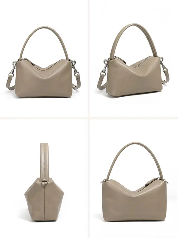Women's Solid Color Shoulder Bag, Fashionable Large Capacity Crossbody Bag for Daily Used, Casual Trendy Versatile High-quality Daily Commuting Bag 8