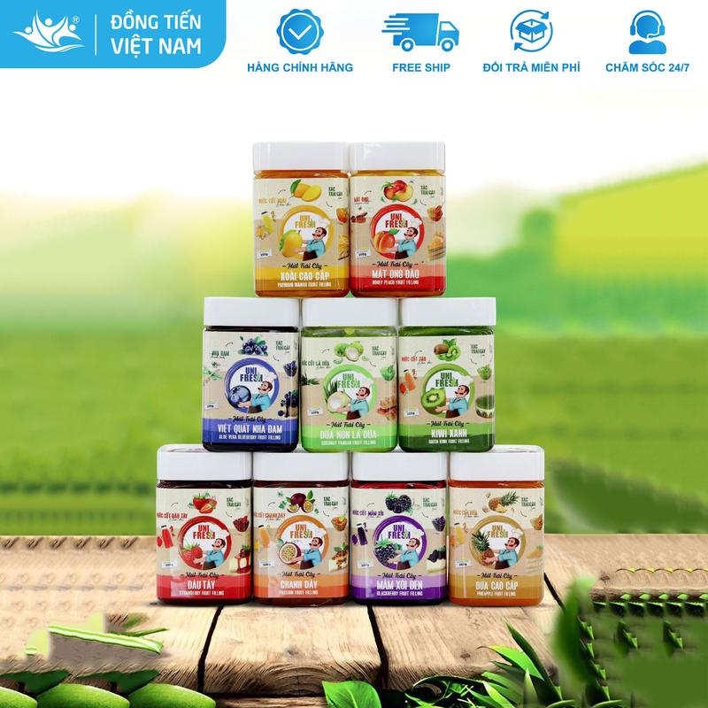 Mứt Trái Cây Có Xác Làm Nhân Bánh Unicorn Color - Xô 350gr