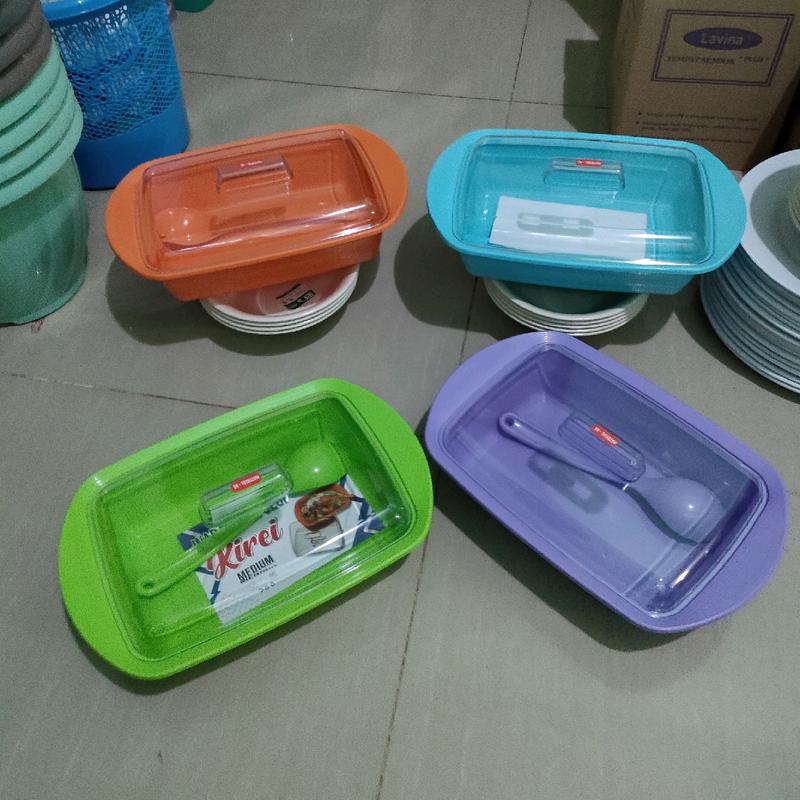 1 PCS Wadah saji Plastik Tutup Bening (Ukuran M atau L) (HARGA PER PCS/SATUAN) 5
