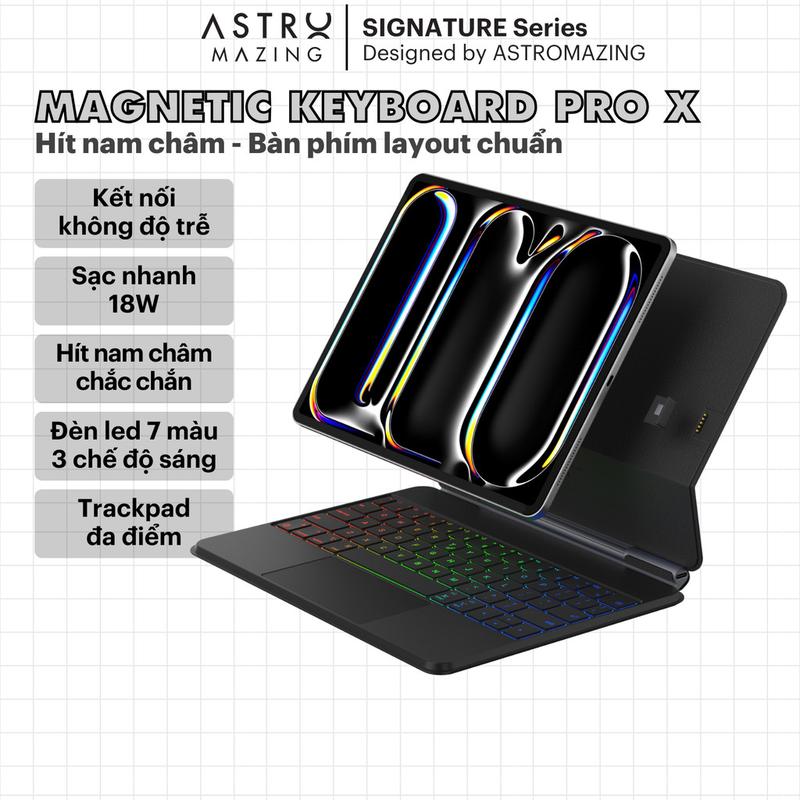 [Magnetic Pro X Keyboard] Bao da bàn phím iPad AstroMazing Pro Keyboard dành cho Pro 11 Air 4 5 6 - Phụ kiện i_Pad