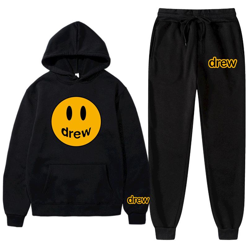 Product Introduction of Bộ Đồ Thể Thao Justin Bieber Drew, Dành Cho Nam, Thiết Kế Mặt Cười, Bộ Đồ Đi Chơi Dành Cho Nam 5