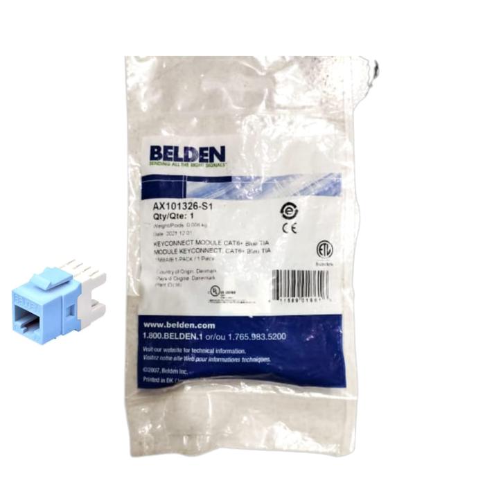 Belden Keystone Jual Belden BLD-MD-C6 Modular Jack Cat 6 BLUE Keyconnect / Keystone Cat ...