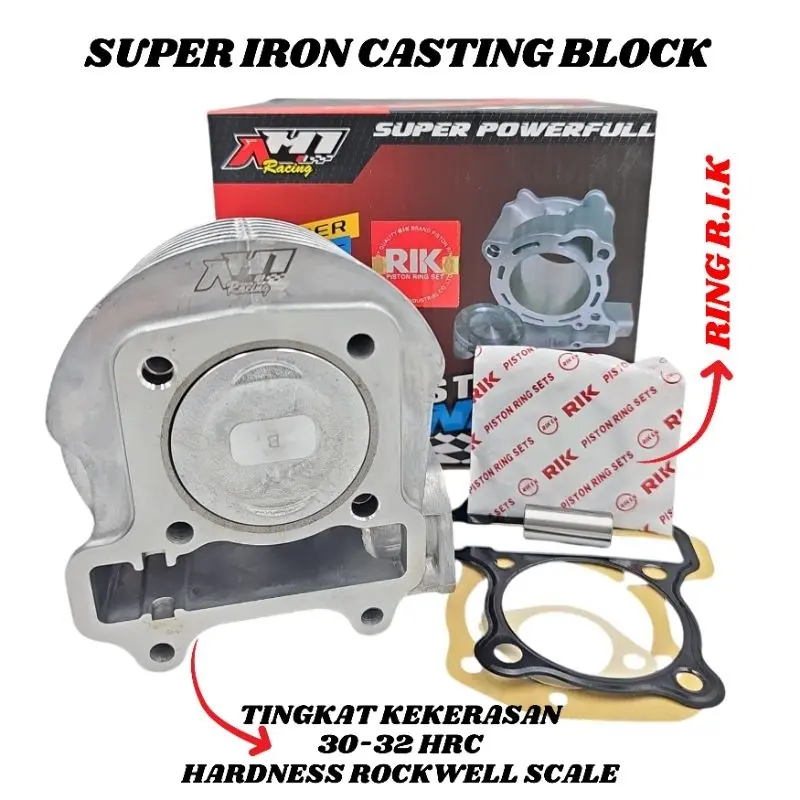 BLOK BLOCK SEHER BORE UP AH1 RACING BEAT SCOOPY VARIO 110 ESP BEAT POP BEAT STREET KODE K44 53.5 MM - CYLINDER BLOK BLOCK BORE UP 53 MM BEAT ESP SCOOPY ESP VARIO 110 ESP AH1 RACING KODE K44 0