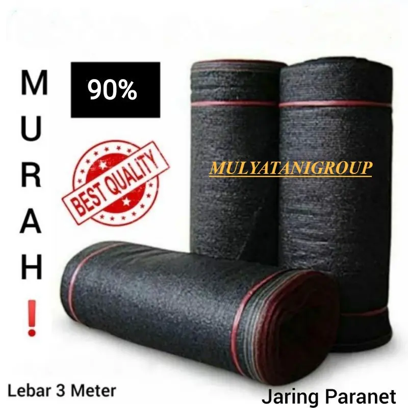 Jaring Paranet Lebar 3 Meter 90% Eceran MURAH Tanaman 0