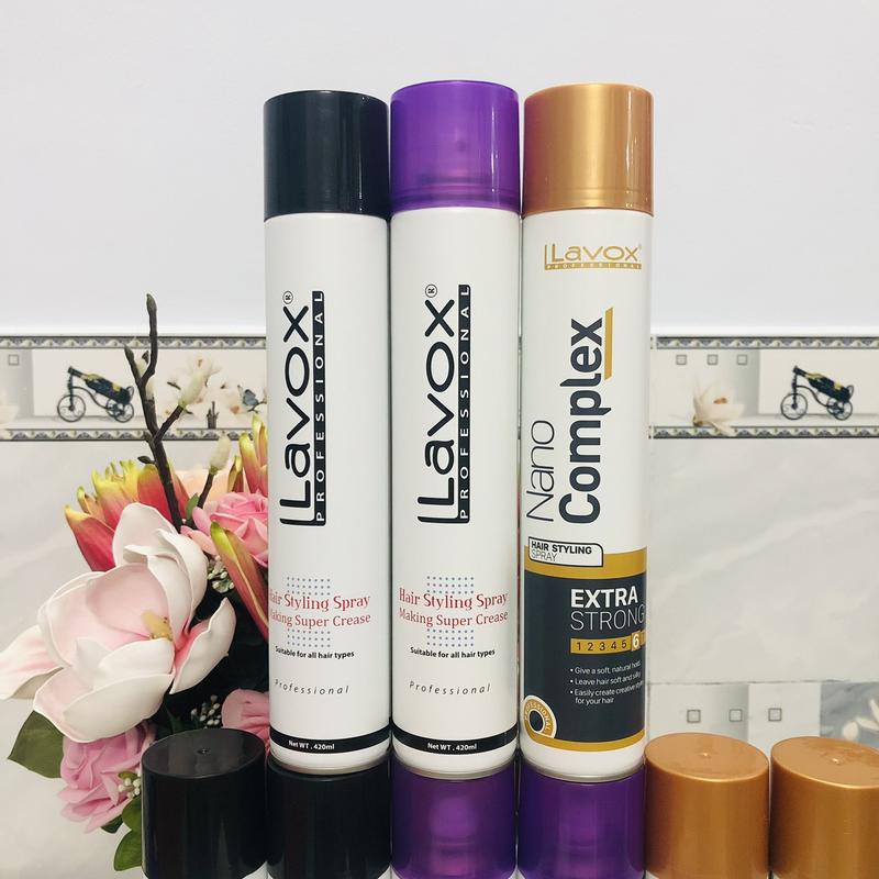 Keo Xịt Tóc Giữ Nếp Cứng và Mềm Lavox 420ml
