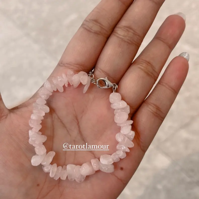Rose Quartz Stone Bracelet 0