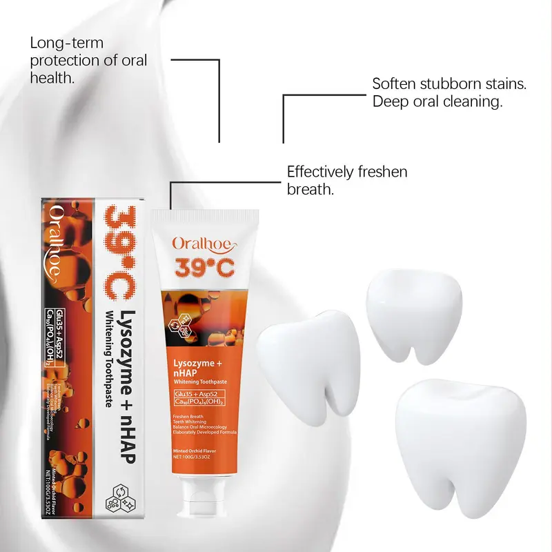 Oral Toothpaste, 1 Box Gentle Cleaning Toothpaste, Oral Care Toothpaste for Adults, Toothpaste for Daily Use, Toothpaste for Home & Travel 5
