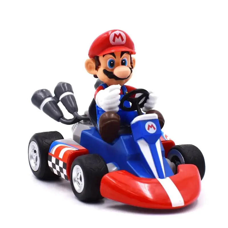 Đồ Chơi Mô Hình Nhân Vật, Super Mario Bros Karting, Luigi, Bowser, Công Chúa Đào, Yoshi, Cóc, Ô Tô Kéo Lùi, Búp Bê Trò Chơi Anime, Quà Tặng Cho Trẻ Em 6