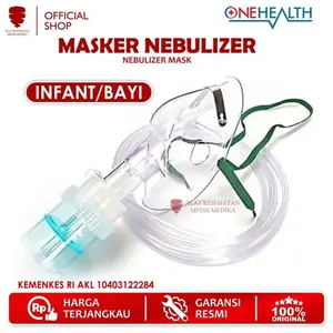 Masker Nebulizer Bayi OneHealth Nebuliser Mask Udara Bantu Uap Baby S Medis Strap