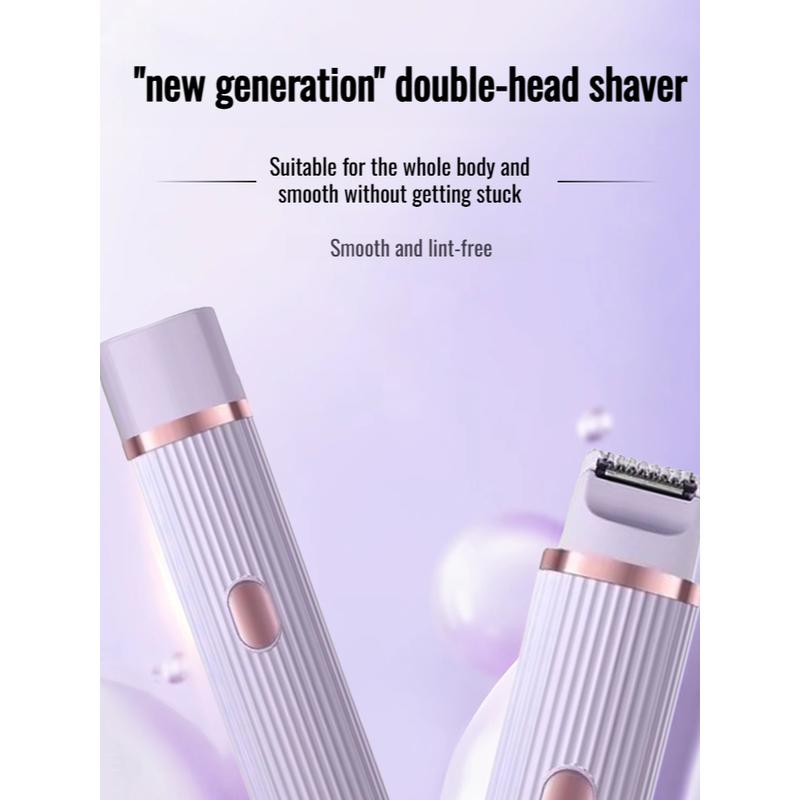 Women's special dualhead fullbody hair removal pubic hair trimmer underarm shaver 1