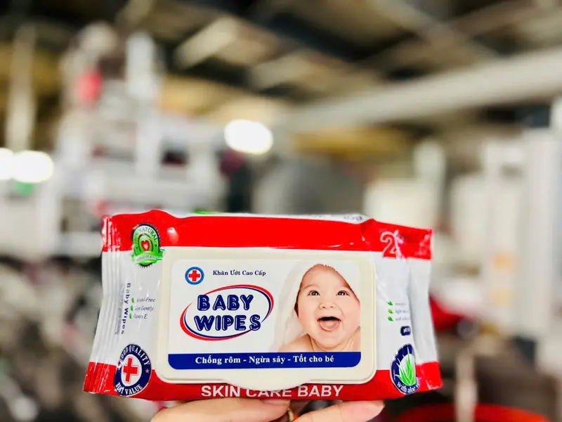 [Freeship] COMBO 15 GÓI Khăn ướt Baby Wipes 250g Cho Bé Không Mùi Không Cồn Không Kích Ứng Da khăn  ướt Voi 2
