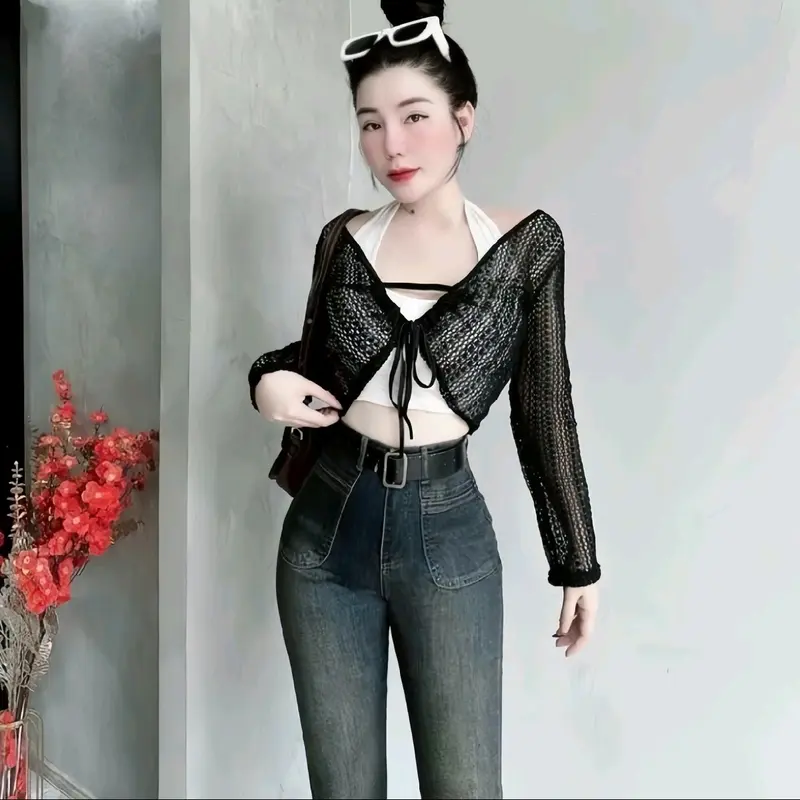 ( Vải k nhăn) Quần jean nữ ống loe hách dáng siêu đỉnh_ Quần bò nữ đẹp thanh lịch sang chảnh quansuong namlun 2