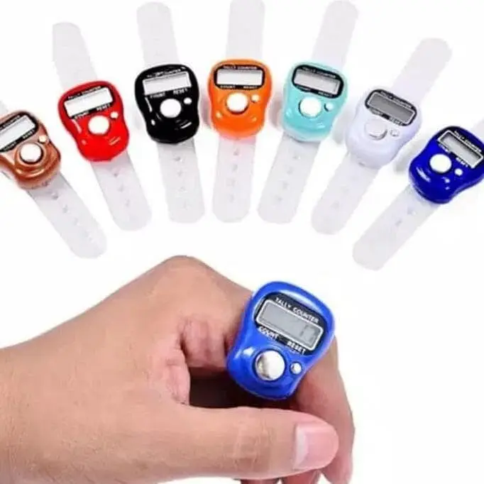 Tasbih Digital Elektronik Alat Hitung Finger Counter Electrik Elektrik Tally Tasbeh Jari 6