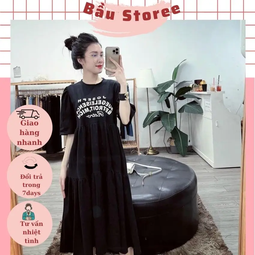 [CHẤT MÁT v87] VÁY BẦU CÔNG SỞ MÙA HÈ- ĐẦM BẦU CỘC TAY COTTON XINH XẮN MẶC NHÀ ĐI CHƠI ĐỀU ĐẸP