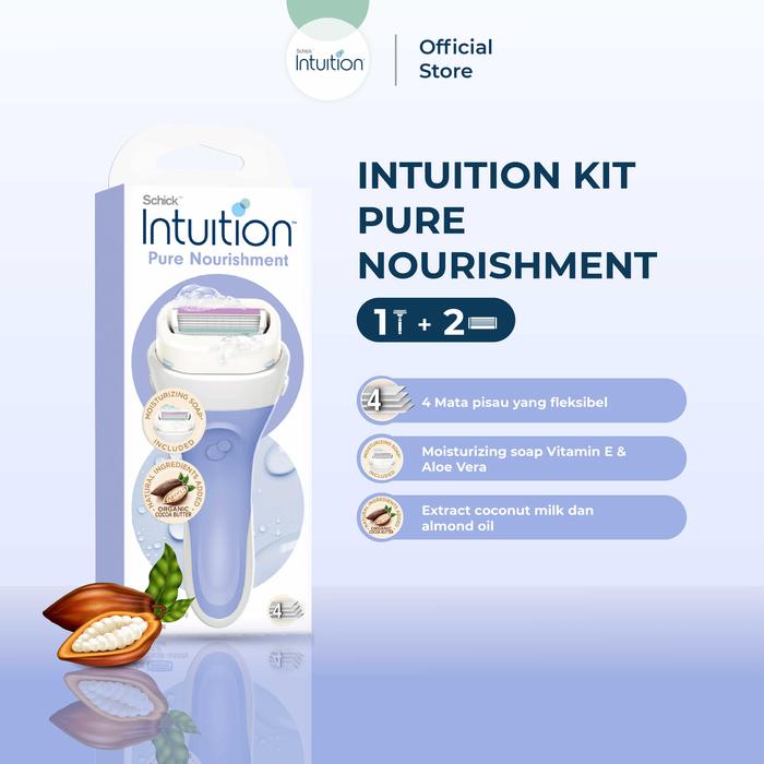 Gambar Schick Intuition Kit Pure Nurishment Alat Cukur Wanita Women Razor dari Schick Razor Indonesia Kota Administrasi Jakarta Selatan Tokopedia
