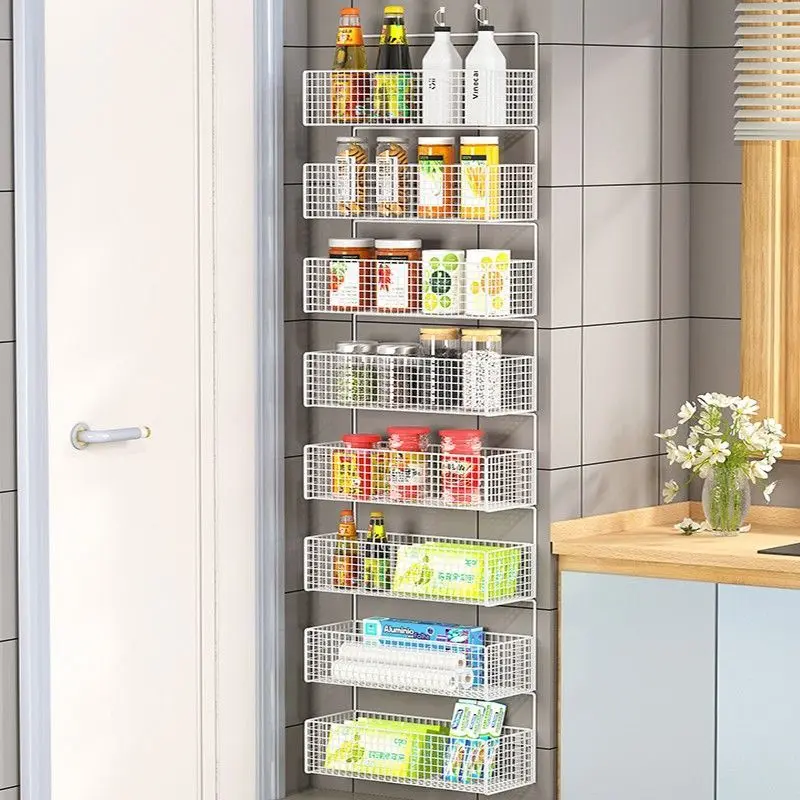 Giá Để Đồ Nhà Bếp, Treo Tường, Nhiều Tầng, Không Cần Đục Lỗ, Kệ Đựng Gia Vị Gia Vị, Cho Tủ Sau Cửa 2