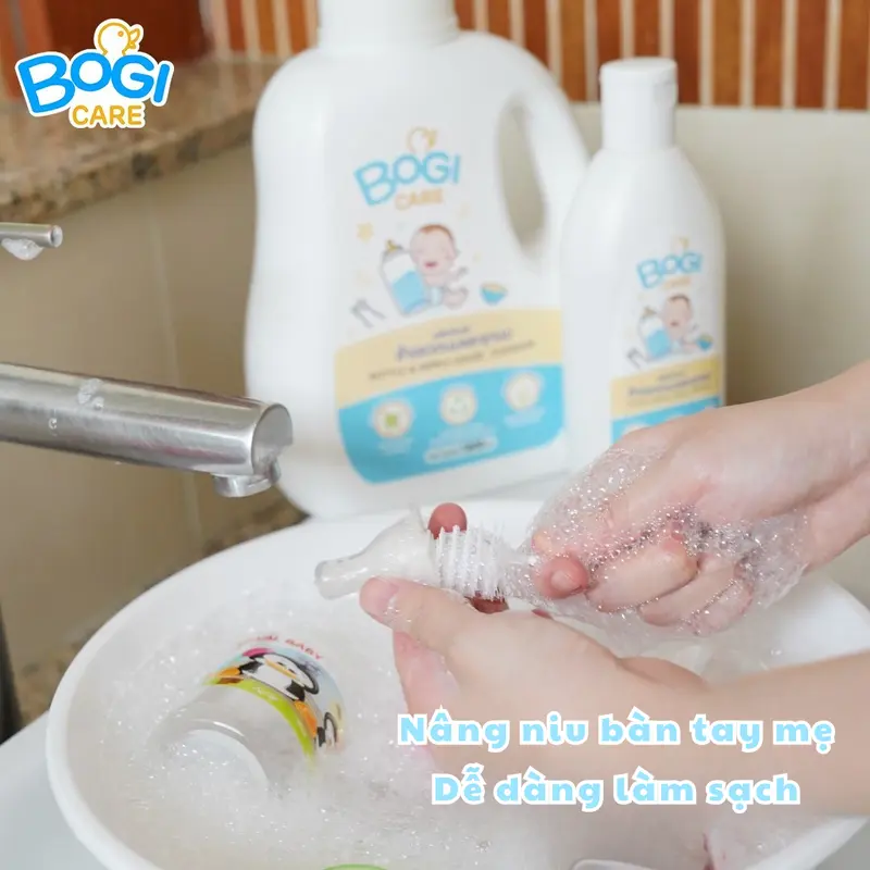 Nước rửa bình sữa Bogi Care cho bé 450ML/ 600ML/ 900ML _ Mochica 3